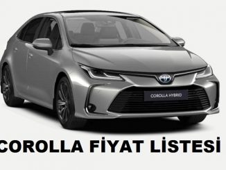 2022 Toyota Corolla Sedan fiyat listesi.