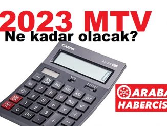 2023 Motorlu Taşıtlar Vergisi MTV