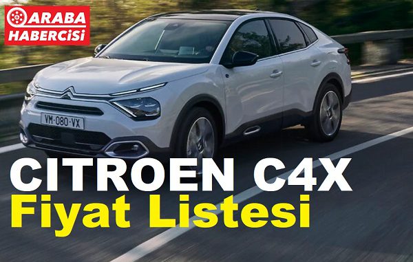 Citroen C4X fiyat listesi Mart 2023.