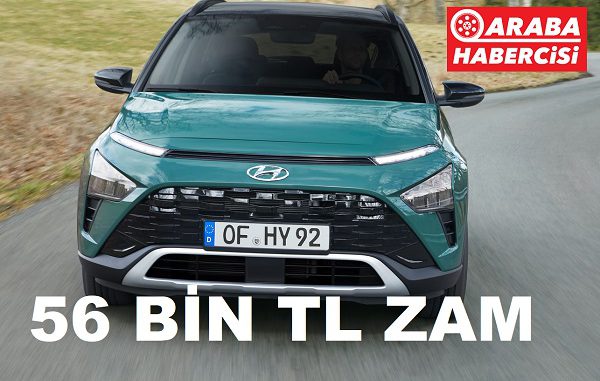 Hyundai Bayon Fiyatları Zamlandı Mart 2023.