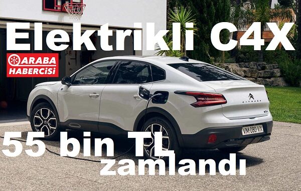 Citroen C4X fiyat listesi Nisan 2023.