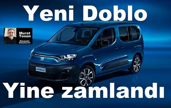 Fiat Doblo Fiyat Listesi Temmuz 2023