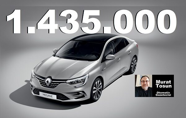 Renault Megane Sedan Fiyatları Temmuz 2023.