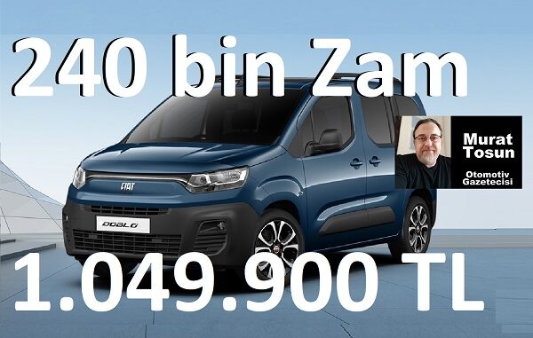 Fiat Doblo Fiyat Listesi Ağustos 2023