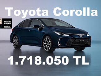 Toyota Corolla Fiyat Listesi Ağustos 2023.