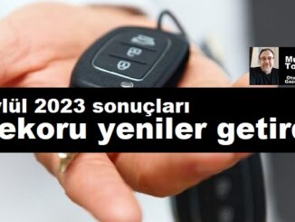 Eylül 2023 0 km araç satışları.