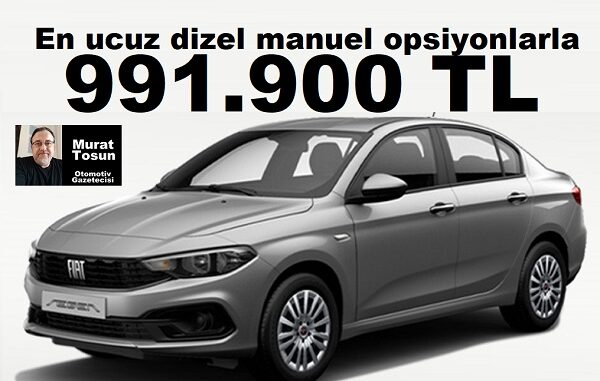 Fiat Egea Sedan Kasım 2023 Fiyatlar