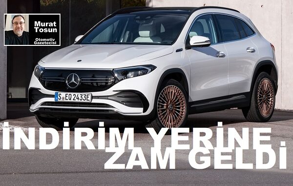 Mercedes EQA Fiyat Listesi Kasım 2023