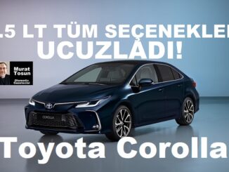 Toyota Corolla Fiyat Listesi Kasım 2023.