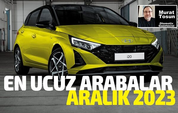 En Ucuz Arabalar Aralık 2023