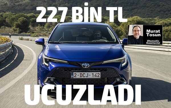 Toyota Corolla HB indirim Aralık 2023.