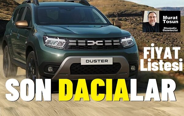 2024 Dacia Duster Fiyat Listesi Ocak