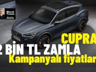 Cupra Fiyat Listesi Ocak 2024