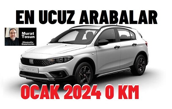 En ucuz arabalar Ocak 2024