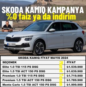 Skoda Kamiq Kampanya Fiyat Mayıs 2024