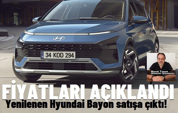 Yeni Hyundai Bayon Fiyatlar.