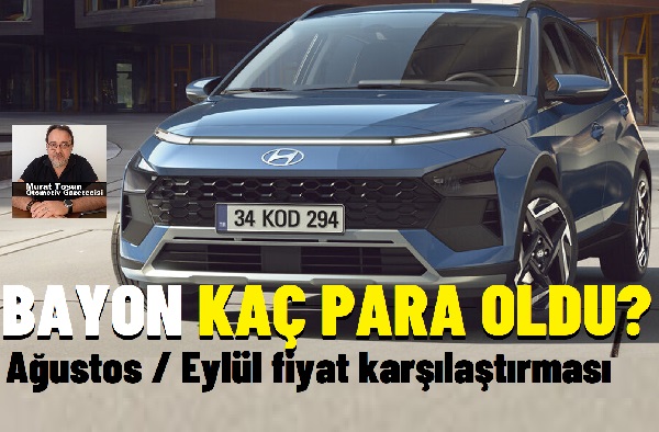 Hyundai Bayon Eylül 2024.