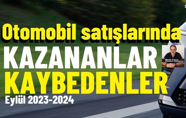 Otomobil satışları Eylül 2024.