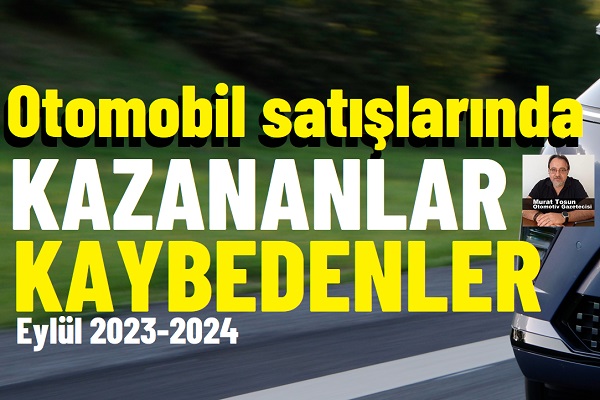 Otomobil satışları Eylül 2024.